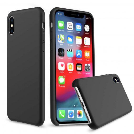 Prémium szilikon tok + teljes borítású 5D üvegfólia iPhone XR