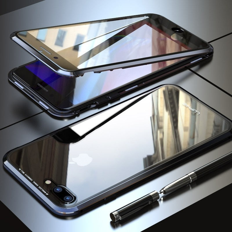 iPhone 12 / 12 Pro 360 mágneses tok üveges felso-hátulso resz