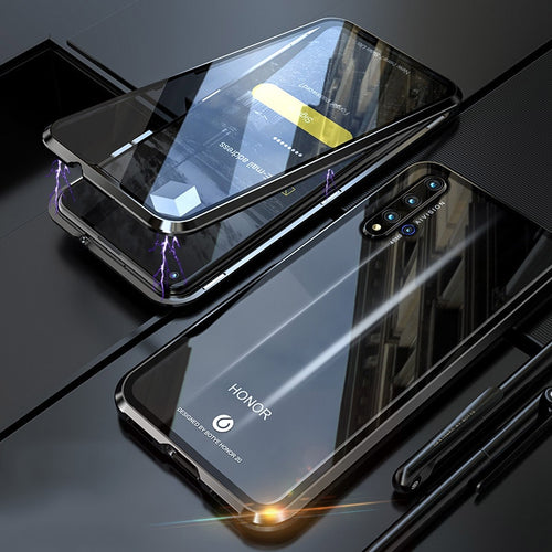 Samsung Note 20 - 360 mágneses tok üveges felso-hátulso resz