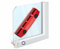 Mágneses ablaktörlő vékony ablakokhoz és csatlakoztatott biztonsági rendszerhez