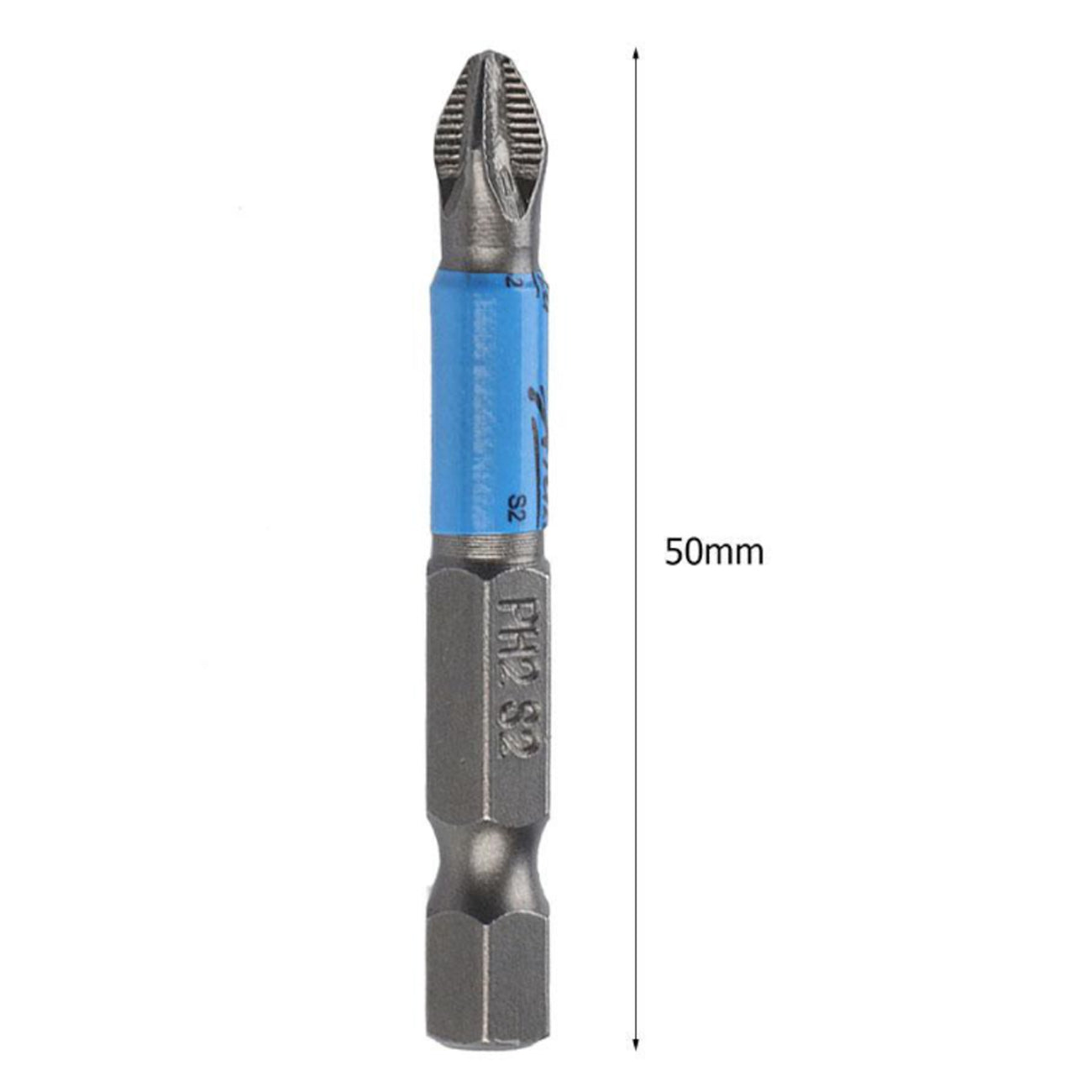 10 darab mágneses csúszásgátló fej csavarozóhoz, 50 mm / 75 mm