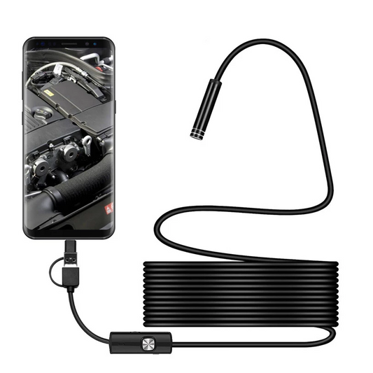 ENDOSKÓPOS KAMERA ANDROIDHOZ, VÍZÁLLÓ, 5 VAGY 10 M