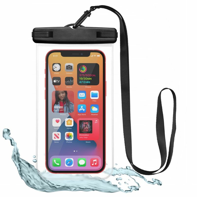 Víz alatti telefontok, Ultra ellenálló, Univerzális, Vízálló, Fekete