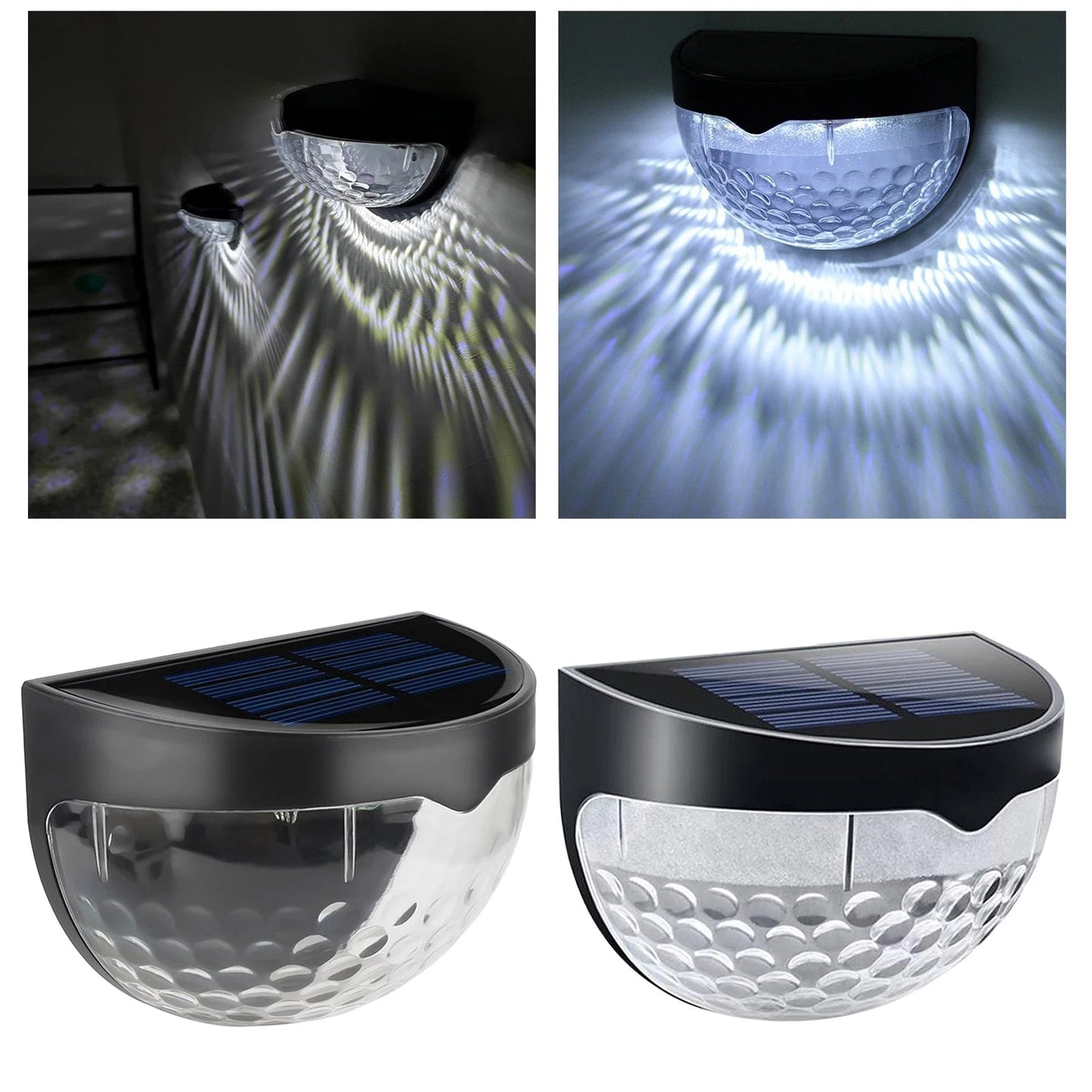 2x Solar fali lámpa készlet fényérzékelővel