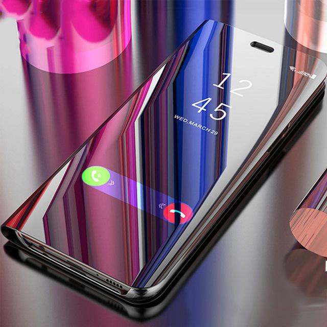 Ajánlat 1 FLIP TÜKÖR TOK + TELEFON FÓLIA 5D Full Cover - SAMSUNG
