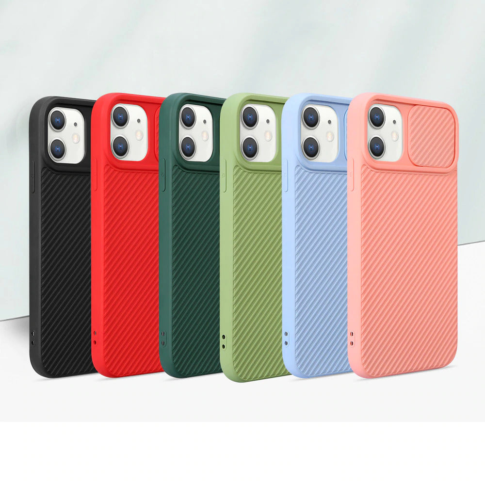 Cam Protect Tok SILICONE lökhárítóval és védelemmel a CAMERA számára iPhone 12 / 12 Pro