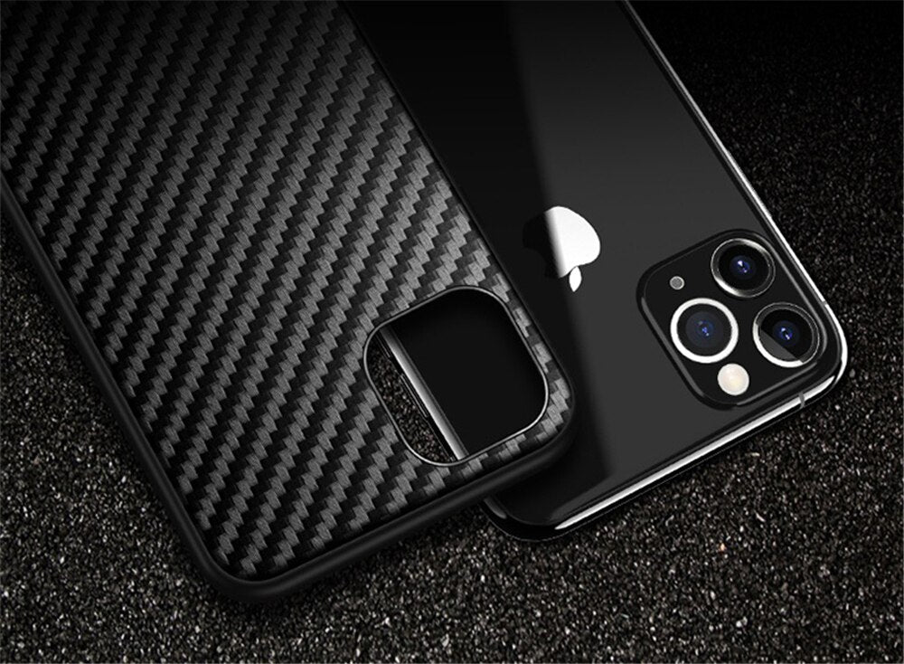 Carbon Szilikonszén TPU tok Apple iPhone 12 Mini