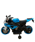 Elektromos motorkerékpár kulcsrakész indítással gyerekeknek, 2+ év, 25 kg, segédkerekek, kód 8768