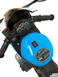 Elektromos motorkerékpár kulcsrakész indítással gyerekeknek, 2+ év, 25 kg, segédkerekek, kód 8768