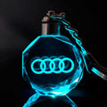 Kulcstartó LED autós logóval, 11X3 CM