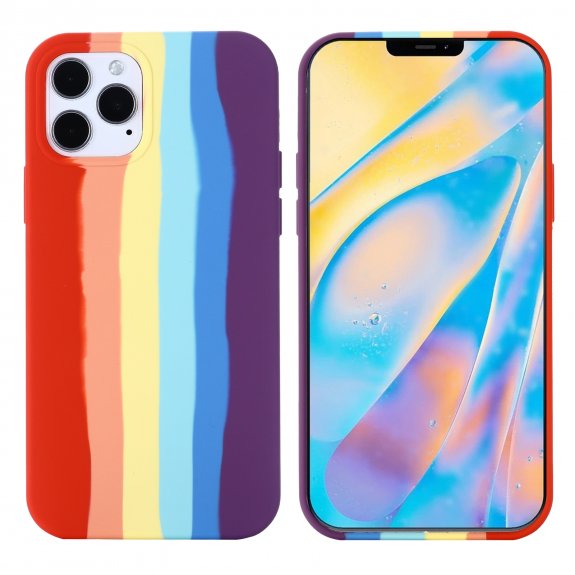 SZILIKON SZIVÁRVÁNY TARTÓ IPHONE X