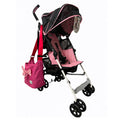 Sport babakocsi, ultra könnyű, táskával, esővédővel és rovarokkal, Fairland Lite 4612, rózsaszín