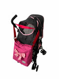 Sport babakocsi, ultra könnyű, táskával, esővédővel és rovarokkal, Fairland Lite 4612, rózsaszín