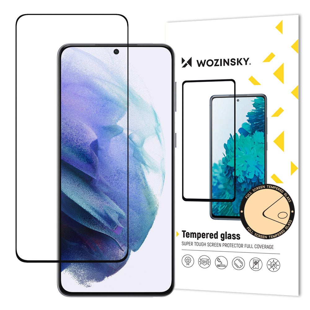 WOZINSKY EDÍTETT ÜVEG TELJES RAGASZTÓ KERET SAMSUNG S22+ KERETTEL