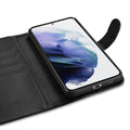 ICarer Haitang bőr pénztárca tok Samsung S22 telefonhoz