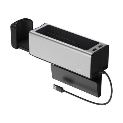 BASEUS SZERVEZŐ BASEUS AUTÓ SZERVEZŐ, KUPA tartó, COB + 2 X USB-hez