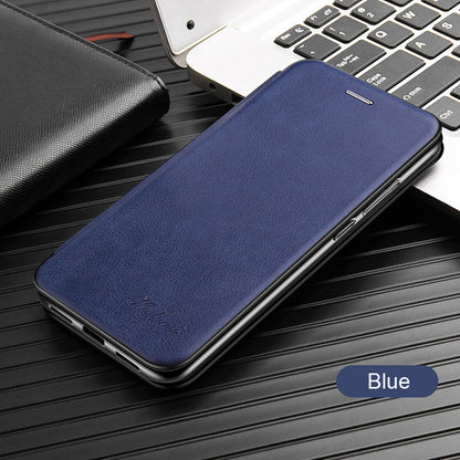 Flip bőr tok, val mágneses bezárás - Xiaomi Redmi 9A