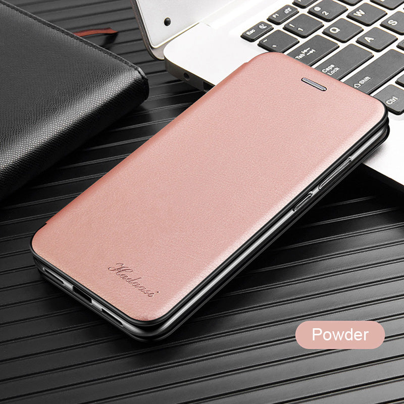 Flip bőr tok, val mágneses bezárás - Samsung A10