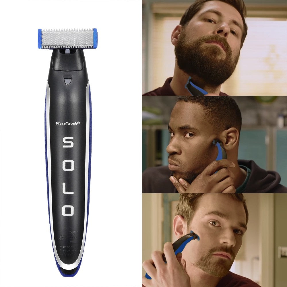 Szakállformázó MicroTouch Solo, Maximális pontosság, Forgó fej, beépített LED lámpa, fekete