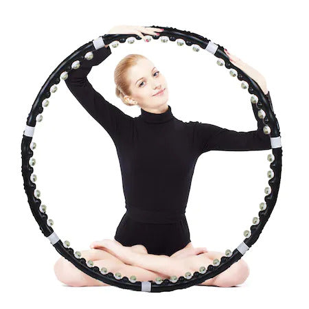 SPRINGOS Fitness Hoop edzéshez, átmérő 85 cm, súlyok 1 kg